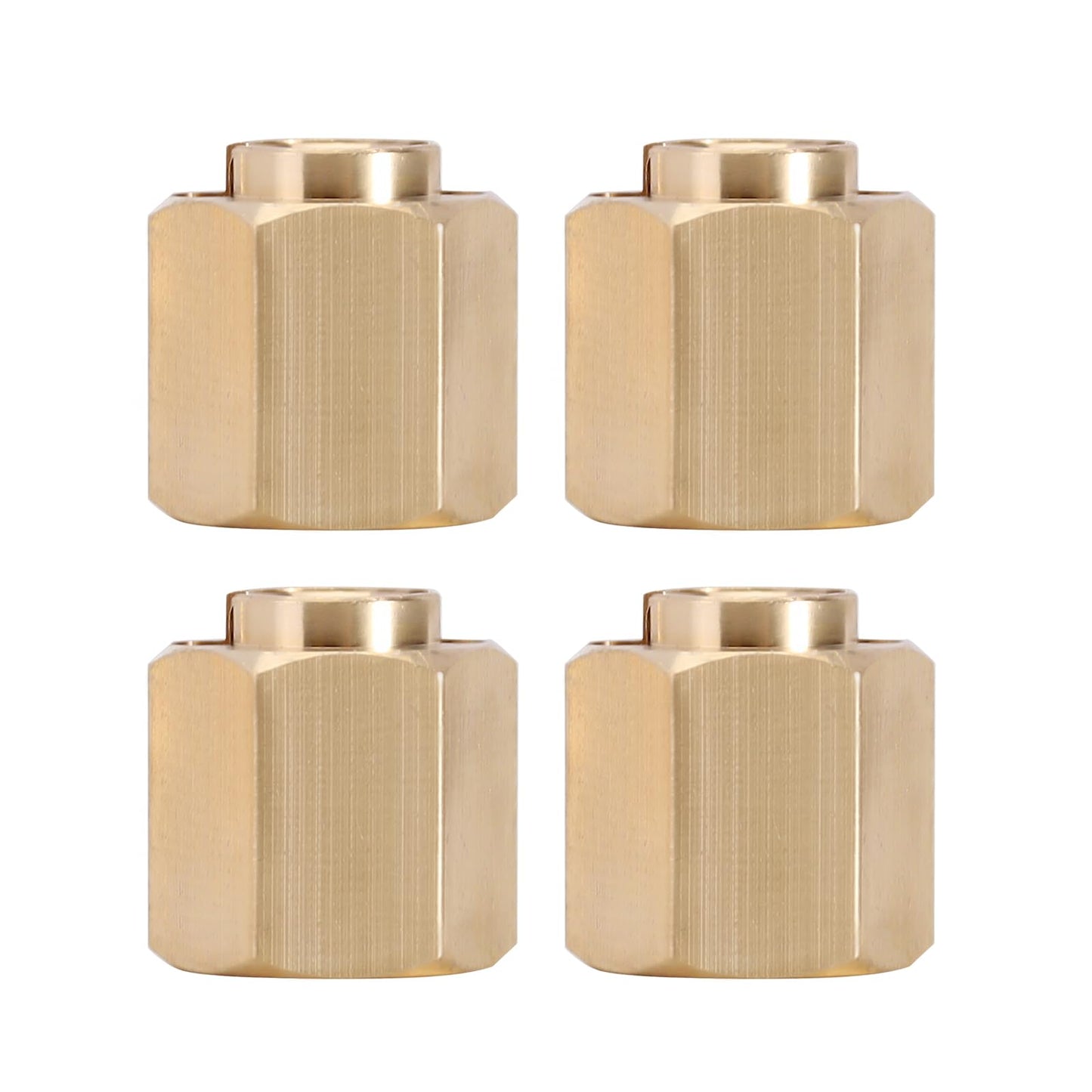 INJORA 9g Brass Wheel Hex Hub 7mm Extenders Adaptor for TRX4M Redcat Ascent18 1/18 RC Crawler Car Upgrade(9g/Total)