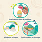 B. toys- Sweet Scoops- Pretend Play Ice Cream Truck Play Set - Play Food & Accessories - Toy Truck, Stackable Scoops, Magnetic S