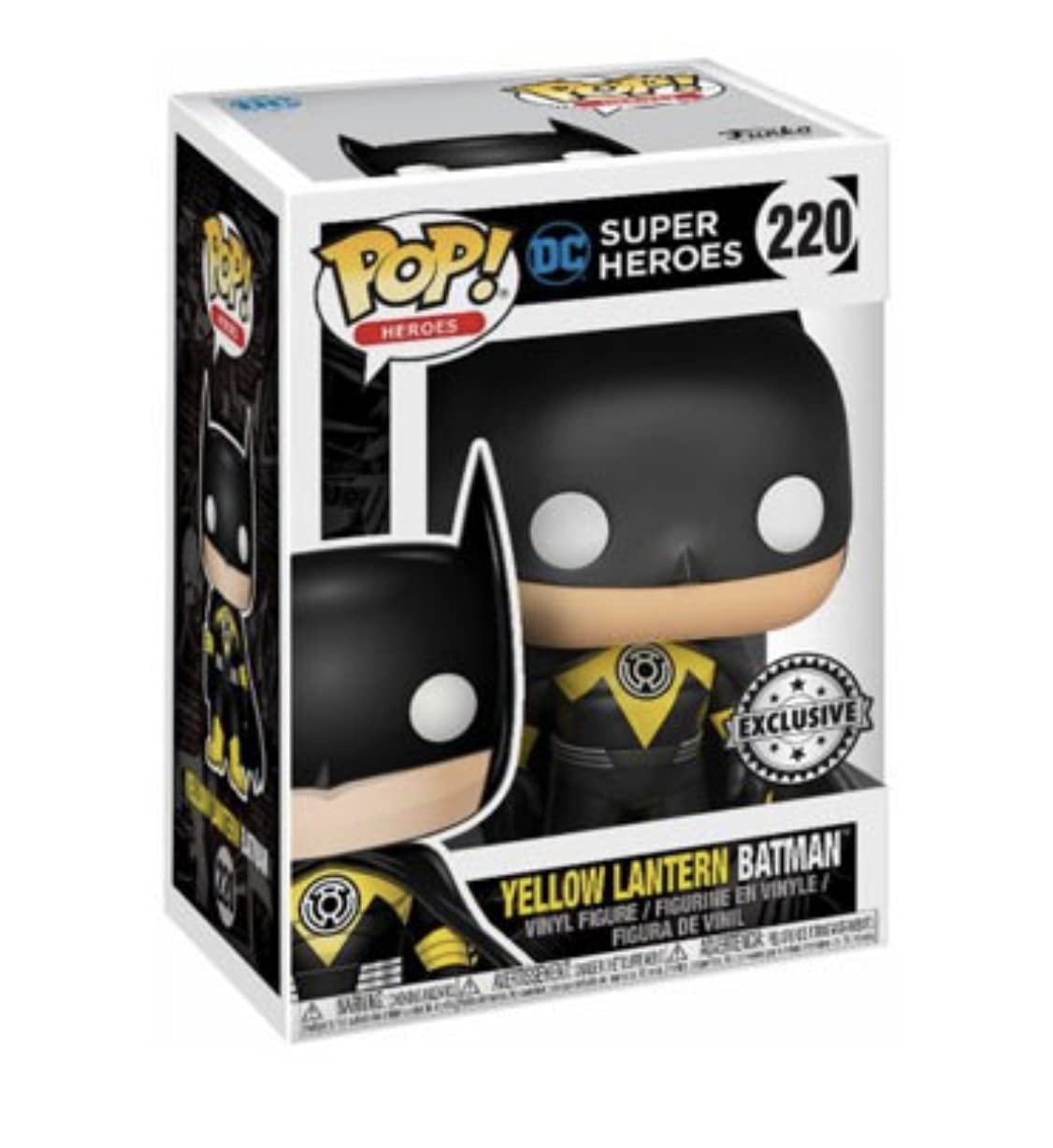 Figure Pop Dc Comics Yellow Lantern Batman Metallic Exclusive