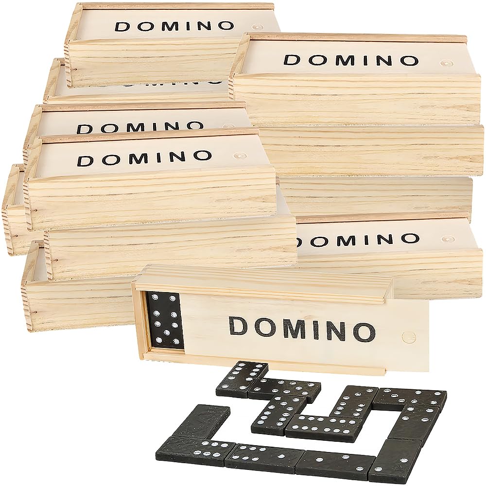 Rhode Island Novelty 28Pc Wooden Domino Sets 12 Sets