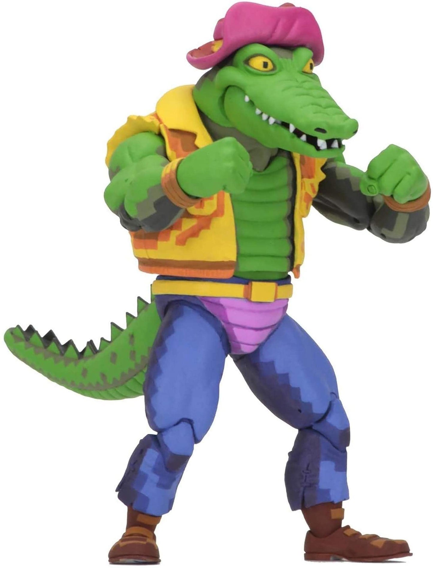 NECA Teenage Mutant Ninja Turtles Leatherhead Action Figure - 7" Scale, Plastic, As Shown, Model 54119