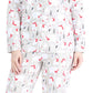 Pajamamania Womens Cotton Flannel Long Sleeve Button-Down Pajamas Pj Set, Polar Bear, Medium,