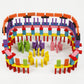 Pulsbery 100 Piece Colorful Wooden Domino Block Set For Kids Educational And Learning Activity Game Play Toy Best Birthday Gift 