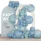 Partywoo Boho Blue Balloons, 140 Pcs Pale Aqua Balloons And Light Grey Blue Balloons Different Sizes Pack Of 18 Inch 12 Inch 10 Inch 5 Inch For Balloon Garland Or Balloon Arch As Party Decorations