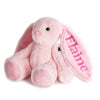 Customizedbee Embroidered Plush Bunny with Childs Name,Personalized Bunny Stuffed Animal,Custom Baby Toys,Soft Plush Rabbit,1 Y