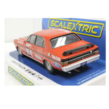 Scalextric Ford Xy Falcon Bathurst 500 1971 1:32 Slot Race Car C3928, Red & Black