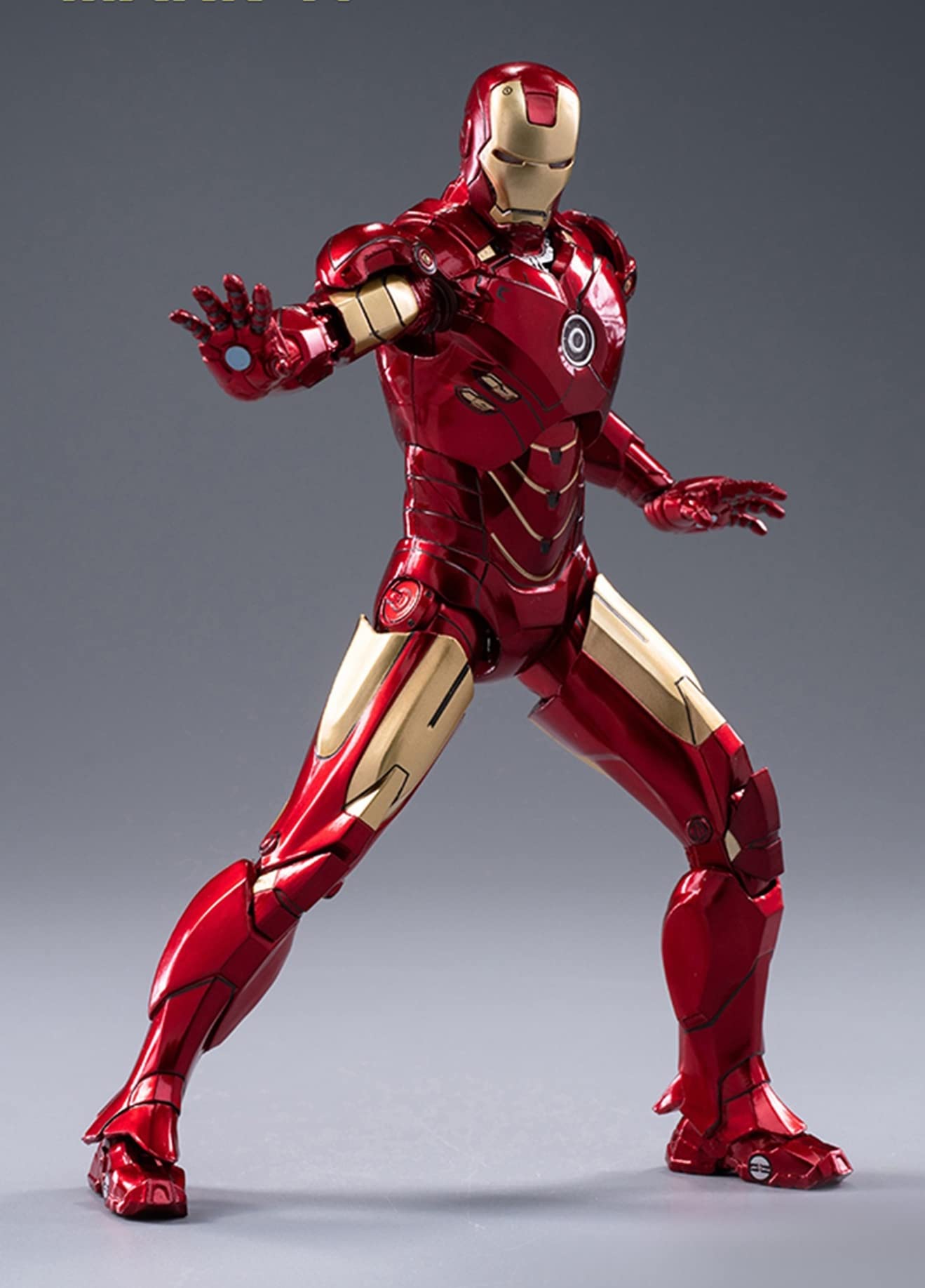 Ovonni 7 Inch Ironman Mk4 Action Figure,Deluxe Painting All Joints Movable Collectible Toy