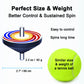 Leap Fit Spinning Top Game Set - Traditional Korean Folk Game, Standard Size, Dark Gray, Model LF048