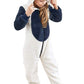 Blackhaus Children Animal Tiger Panda Cow Zebra Dragon Cosplay Costume Pajamas Sleepwear(Panda,7-8Year)