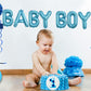 Toniful 52 Pieces 16 Inch Light Blue Letter A-Z Balloons,Custom Phrase Mylar Foil Alphabet Letter Diy Personalized Phrase Banner