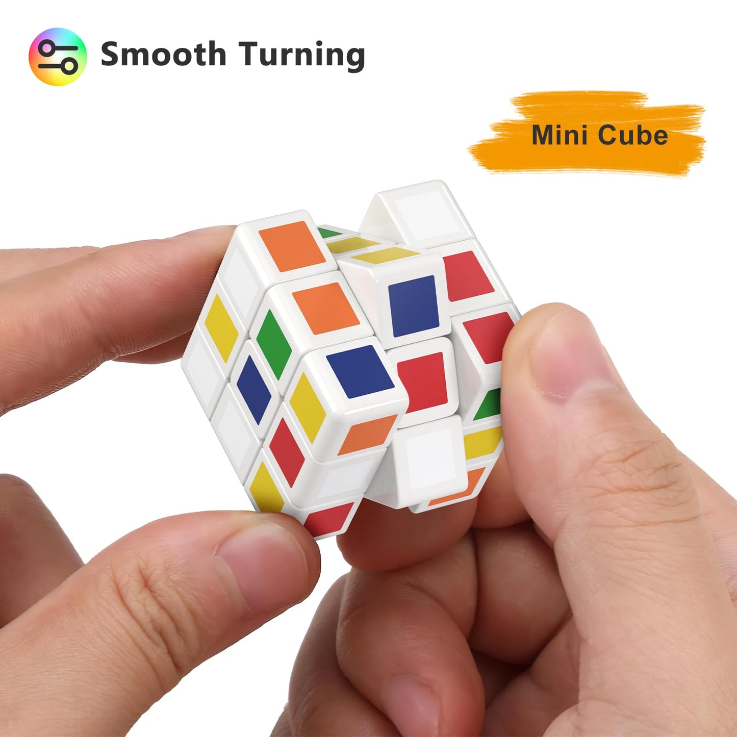 Vdealen 24 Pack Mini Cube Puzzle Party Favors for Kids, 1.18in 3x3 Magic Cube School Rewards & Classroom Prize for Students, Bir