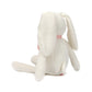 FLUFFYFUN 100% Organic Cotton Baby Toys White Bunny Rabbit Stuffed Animal for Newborn 7.1