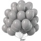 Partywoo Gray Balloons, 50 Pcs 12 Inch Matte Gray Balloons, Grey Balloons For Balloon Garland Or Balloon Arch As Birthday Party Decorations, Wedding Decorations, Baby Shower Decorations, Gray-Y71