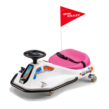 Mellcom 24V Electric Drifting Go Kart For Kids, Ride On Drift Kart With 360Rotatable Universal Wheels, Kids Electric Toy Car Wit