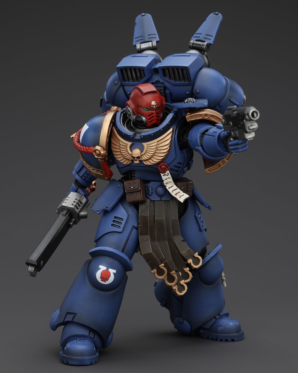 JoyToy Warhammer 40K Genuine License 1:18 Action Figure, Space Marine 2, Uitramarines Sergeant Gadriel, 5.03 inch Collectible Ac