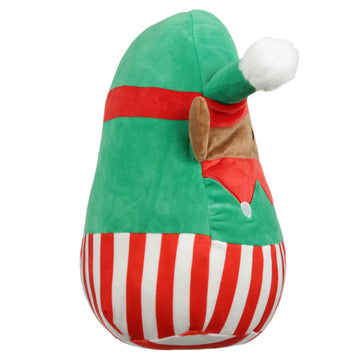 Squishmallows Kellytoy 2022 12 '' Christmas Squad Elf - Includes Stickers