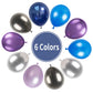 Outer Space Balloons, 55Pcs Galaxy Blue Balloons Metallic Black Purple Silver Balloons Blue And Purple Latex Balloons Pearl Blue