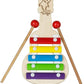 Kingsman Store Wooden Xylophone Guitar Shaped Musical Toy For Children With 5 Note Pack Of 1 Multi Color