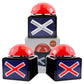 Ribosy Game Answer Buzzers With Lights And Sound - Trivia Quiz Got Talent Buzzers (Red-Black, 3 Pack)