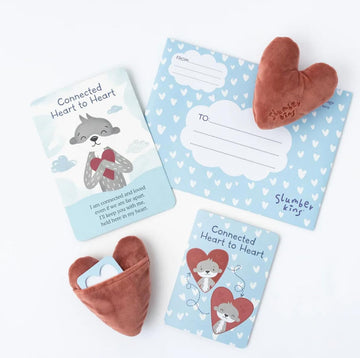 Slumberkins Connected Heart To Heart Plush & Board Book Set - Supports Family Bonding Therapy - Social Emotional Learning Gifts