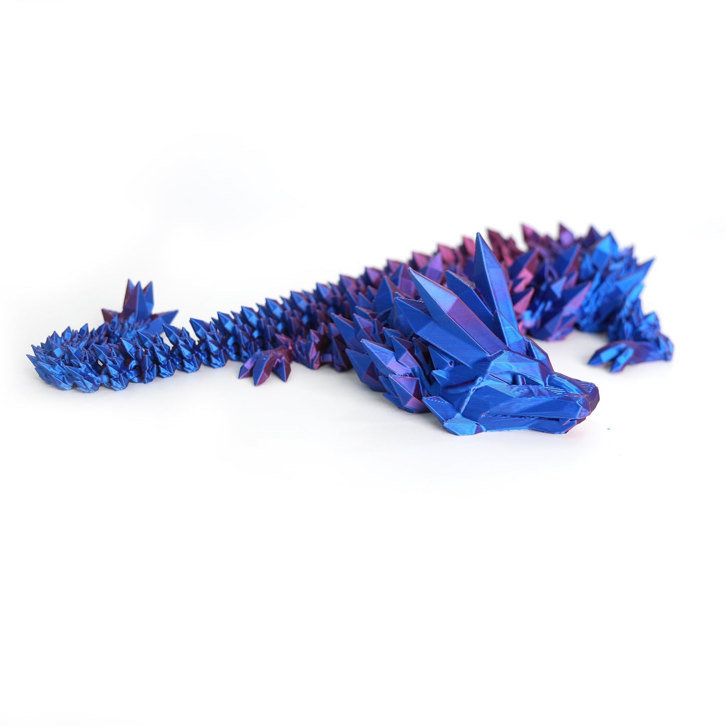 Flavery 3D Printed Dragon - 24 Inch Dragon Fidget Toy, Large Pearly Sheen Articulated Dragon, 3D Printed Gift For Birthday, Figu