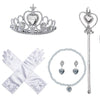 Fanydresswale Princess Elshia Cinderella Hair Queen Dress Up Accessories Set For Girls (Princess White)