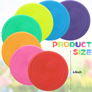 Vinsot 56 Pcs Flying Discs Bulk Flying Discs For Kids Soft Rubber Flyer Disk Outdoor For Children Adults Dogs For Sports Party F