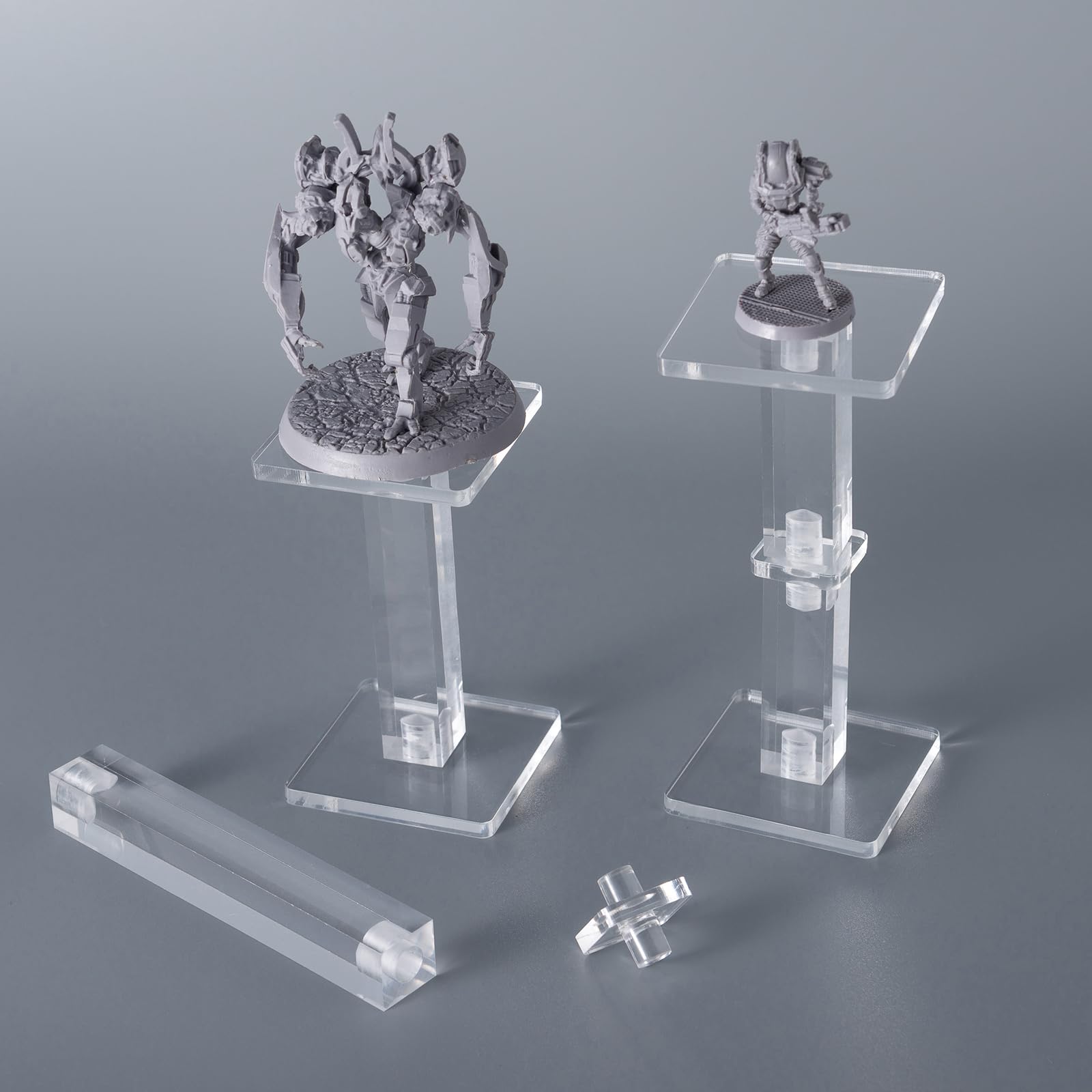 Kalami 2 Sets Flying Miniatures Combat Riser For Dnd With 2'' Base, 3D Single Flyer Riser For Tabletop Rpgs And Board Games