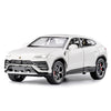 SASBSC Diecast Lambo Urus Toy Car for Boys, Metal, 1:24 Scale, White, with Light and Sound, Perfect Birthday Gift for Ages 3-8