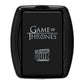 Top Trumps Game of Thrones Quiz Game  Entertaining Trivia About Your Favorite Westeros Characters The Starks  Lannisters  Baratheons  Educational Gift and Toy for Ages 8 Plus