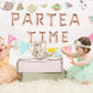 Laventy 5 Pcs Par Tea Time Balloons Tea Party Birthday Banner Tea Party Decorations Let'S Par Tea Party Decor Par Tea Baby Shower Decor Par Tea First Birthday Par Tea 2Nd Birthday