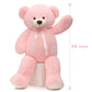 Tezituor 59” Pink Big Teddy Bear, 5Ft Giant Stuffed Animal Plush,Soft Bear Gifts For Christmas, Birthday,Valentine, Baby Shower.