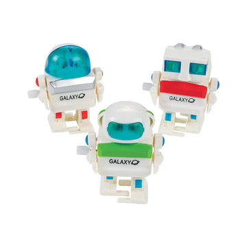 Fun Express Wind-Up Robots (1 Dozen) Party Favors, Party Decorations, Easter Basket Fillers, Stocking Stuffers, Novelty Toys - V