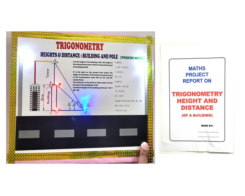 Trigonometry Building & Pole Height And Distance Working Model And Science Teaching Aid Educational Electronic Hobby Kit
