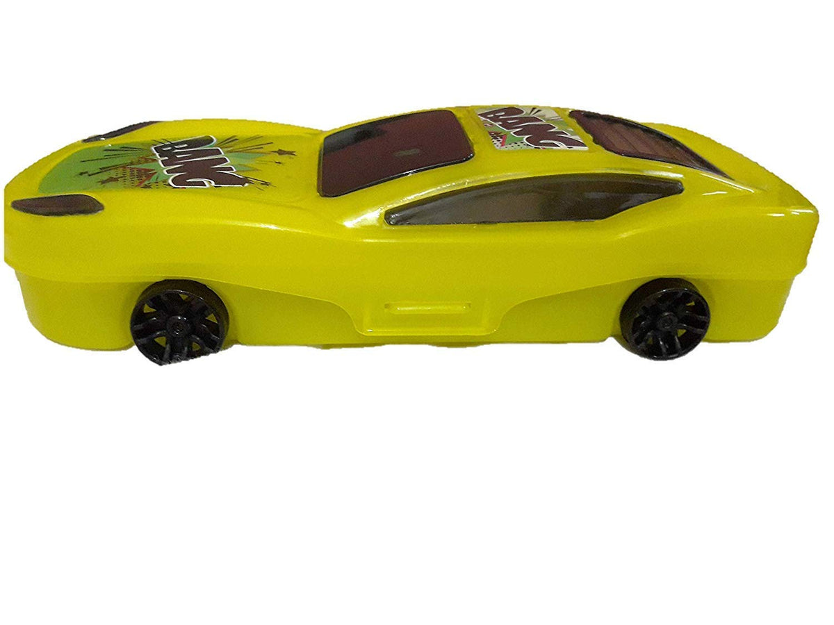 AAINAA Car Design Geometry Box Pencil Box for Kid School Accessories for Boys and Girls, Yellow