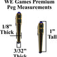 We Games Austrian Crystal Cribbage Pegs In Assorted Colors - 6 Pack