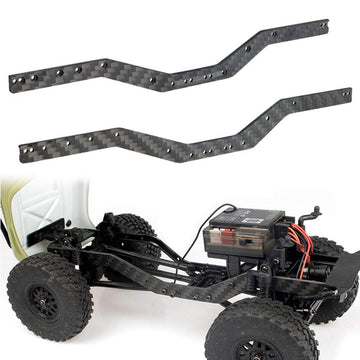 RC-Hub 2Pcs Carbon Fiber SCX24 Frame Rails Left and Right Frame Chassis for 1/24 Axial SCX24 AXI90081 RC Crawler