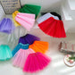 Bgfks Tutu Skirt For Girls,5 Pack Princess Party Favor Dress Skirt Set With Hairclips For 2-8 Years.(Pink)