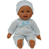 11 Inch Soft Body Hispanic Newborn Baby Doll In Gift Box - Doll Pacifier Included