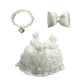 17cm Doll Clothes Set & Outfit Set for 17cm Dolls - enhanced Fashion Dresses with Accessories  elegant Chic Doll Clothing & Style Bundle Lace White