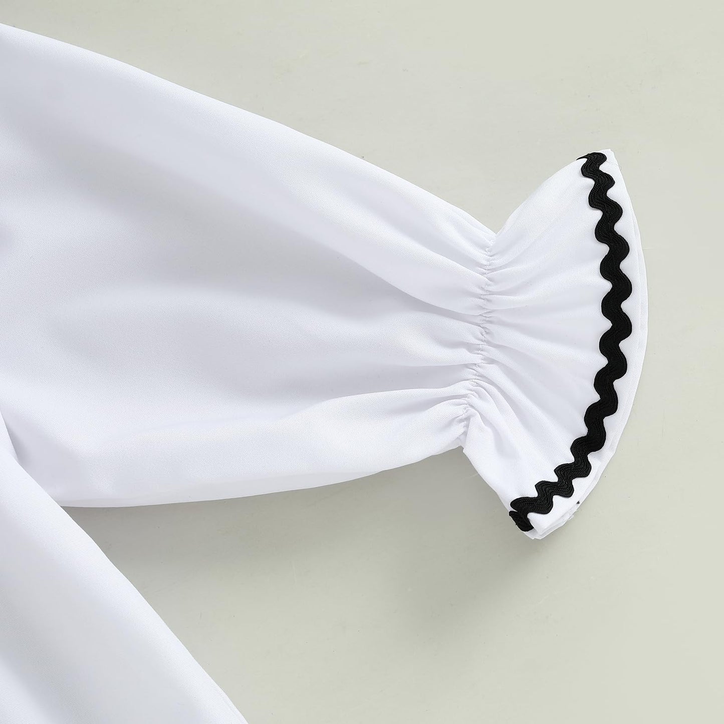 Thorn Tree Toddler Halloween Outfits Baby Boy Girl Clown Costume Contrast Color Long Sleeve Jumpsuit Hat Smocked Outfits (White,