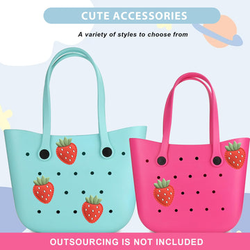 Lckaey Rubber Beach Bag Accessories-Pvc Rubber Decoration-For Eva Purse Bogg Inserts Y064Figure 41