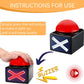 Ribosy Game Answer Buzzer, Game Buzzer With Lights And Sound Trivia Quiz Got Talent Buzzer, Buzzer Buttons For Game Show (Red-Black (2 Pack))