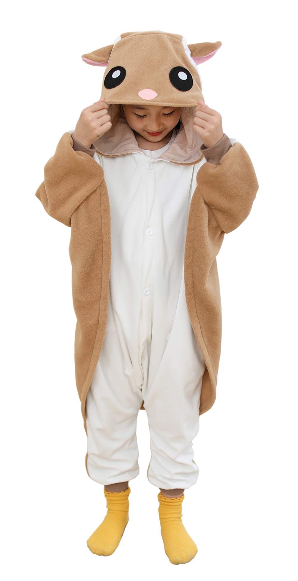 Kianmacar Kids Animal Onesie Pajamas Halloween Costume Cosplay Sleepwear(Age:Over 4 Years Old)