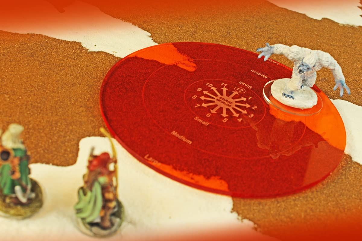 Litko Template Set | Compatible With Savage Worlds | Blast | Cone | Turn | Explosion | Area Effect (Template Set)
