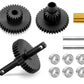 OGRC Metal Steel 16.6:1 High Range Transmission Gear Set Gearbox Gears with 11 Tooth Motor Pinion for TRX4M 1/18 RC Crawler Car