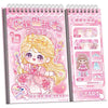Cute Theme Dressup Sticker Book For Girls Spiral Activity Book With Coloring Cards, Makeup & Headpiece Stickers, Nail Art Stic