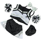 Metallic Silver & Black Cheerleader Teddy Bear Clothes Fits Most 14-18 Build-A-Bear and Make Your Own Stuffed Animals -Like New