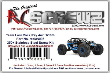 LOS095 - Team Losi Rock Rey (LOS03009T2) Stainless Steel Screw Kit