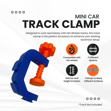 Clamp Attachment Compatible With Hot Wheels Racetracks | Clamp For Attaching To Tables For Toy Racetracks | Create Epic Racetrac